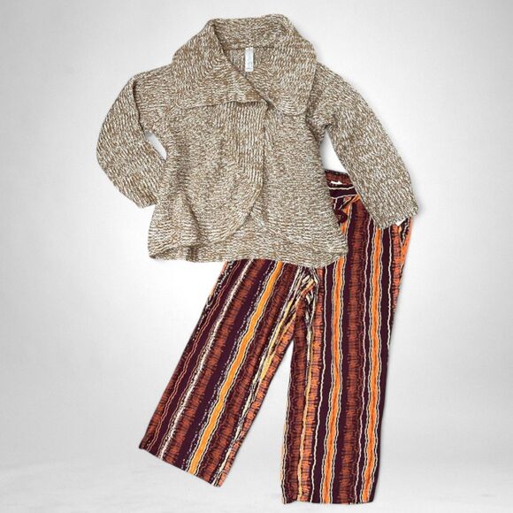 LILI Sport Women's Striped Wide Leg Multicolored Pants, Size 2X NWT - Picture 9 of 9